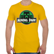 PRINTFASHION Mining Park - Férfi póló - Sárga