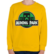PRINTFASHION Mining Park - Gyerek pulóver - Sárga gyerek pulóver, kardigán
