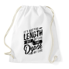 PRINTFASHION Minőségi élet - Sportzsák, Tornazsák - Fehér tornazsák