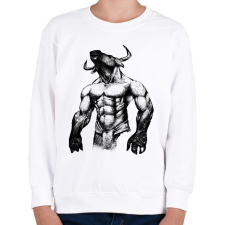 PRINTFASHION Minotaurus - Gyerek pulóver - Fehér gyerek pulóver, kardigán