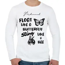 PRINTFASHION Mint a pillangó, mint a méh - Férfi hosszú ujjú póló - Fehér férfi póló