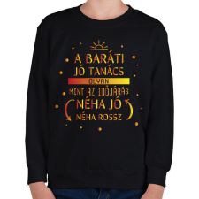 PRINTFASHION Mint az időjárás - Gyerek pulóver - Fekete gyerek pulóver, kardigán