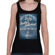 PRINTFASHION Minutemen - Női atléta - Fekete női trikó