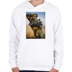 PRINTFASHION Mirage - Apex Legends - Gyerek kapucnis pulóver - Fehér