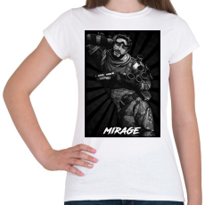 PRINTFASHION Mirage BW - Apex Legends - Női póló - Fehér