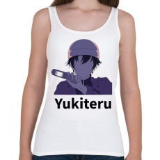 PRINTFASHION Mirai Nikki - Yukiteru - Női atléta - Fehér