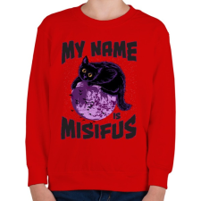 PRINTFASHION Misifus - Gyerek pulóver - Piros gyerek pulóver, kardigán