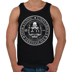 PRINTFASHION Miskatonic University - Férfi atléta - Fekete