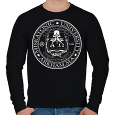 PRINTFASHION Miskatonic University - Férfi pulóver - Fekete