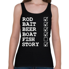 PRINTFASHION Missing fish - Női atléta - Fekete női trikó