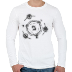 PRINTFASHION misztikus - Férfi hosszú ujjú póló - Fehér