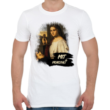 PRINTFASHION Mit mondtál? - Festmény - Férfi póló - Fehér férfi póló