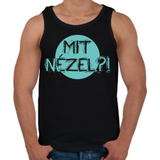 PRINTFASHION Mit nézel?! - Férfi atléta - Fekete atléta, trikó