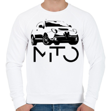 PRINTFASHION Mito Alfa - Férfi pulóver - Fehér