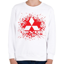 PRINTFASHION Mitsubishi Lancer Evo - Gyerek pulóver - Fehér gyerek pulóver, kardigán