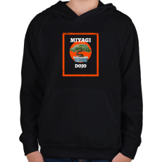 PRINTFASHION Miyagi do - Gyerek kapucnis pulóver - Fekete