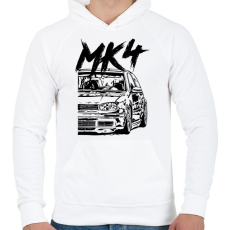 PRINTFASHION Mk4 - Férfi kapucnis pulóver - Fehér