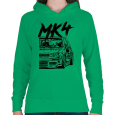 PRINTFASHION Mk4 - Női kapucnis pulóver - Zöld