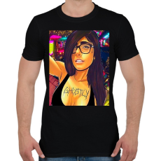 PRINTFASHION MK - Férfi póló - Fekete