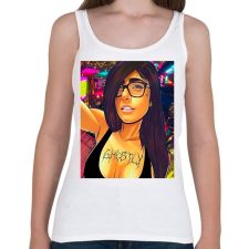 PRINTFASHION MK - Női atléta - Fehér női trikó