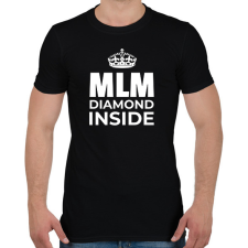 PRINTFASHION MLM DIAMOND INSIDE - Férfi póló - Fekete férfi póló