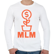 PRINTFASHION MLM - Férfi hosszú ujjú póló - Fehér