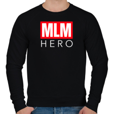 PRINTFASHION MLM HERO - Férfi pulóver - Fekete férfi pulóver, kardigán