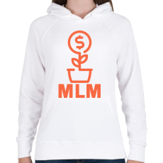 PRINTFASHION MLM - Női kapucnis pulóver - Fehér