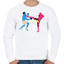 PRINTFASHION MMA - Férfi pulóver - Fehér férfi pulóver, kardigán