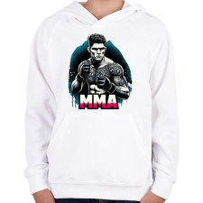 PRINTFASHION MMA - Gyerek kapucnis pulóver - Fehér gyerek pulóver, kardigán