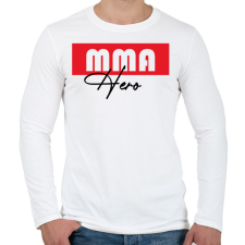 PRINTFASHION MMA hero - Férfi hosszú ujjú póló - Fehér férfi póló