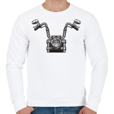 PRINTFASHION Moci - Férfi pulóver - Fehér