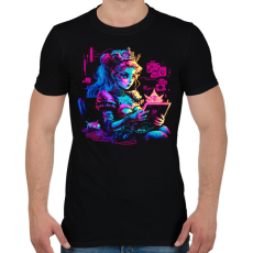 PRINTFASHION Modern hercegnő - Férfi póló - Fekete