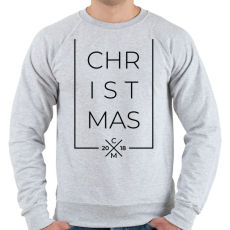 PRINTFASHION Modern karácsony 2018 - Férfi pulóver - Sport szürke