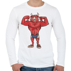 PRINTFASHION Modern Minotaurusz - Férfi hosszú ujjú póló - Fehér