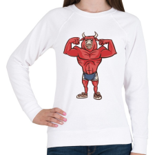 PRINTFASHION Modern Minotaurusz - Női pulóver - Fehér női pulóver, kardigán