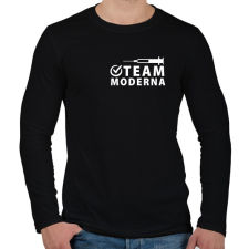 PRINTFASHION Moderna Team - Férfi hosszú ujjú póló - Fekete férfi póló