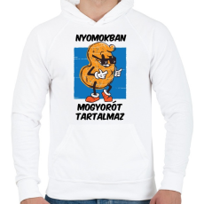 PRINTFASHION Mogyoró - Férfi kapucnis pulóver - Fehér