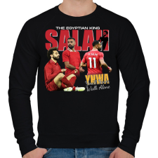 PRINTFASHION Mohamed Salah - Férfi pulóver - Fekete férfi pulóver, kardigán