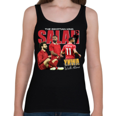 PRINTFASHION Mohamed Salah - Női atléta - Fekete