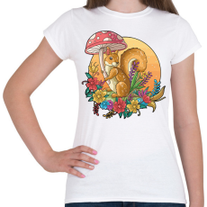 PRINTFASHION Mókus az esőben - Női póló - Fehér