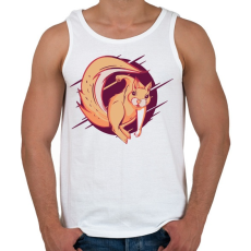 PRINTFASHION Mókus  - Férfi atléta - Fehér