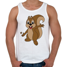 PRINTFASHION Mókus  - Férfi atléta - Fehér