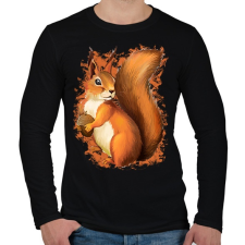 PRINTFASHION Mókus - Férfi hosszú ujjú póló - Fekete férfi póló