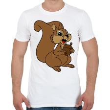 PRINTFASHION Mókus  - Férfi póló - Fehér férfi póló