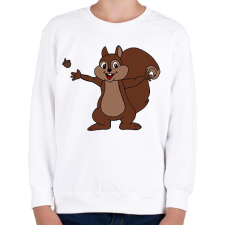 PRINTFASHION Mókus  - Gyerek pulóver - Fehér gyerek pulóver, kardigán