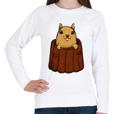 PRINTFASHION Mókus - Női pulóver - Fehér