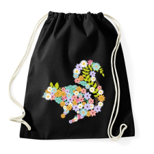 PRINTFASHION Mókus virág - Sportzsák, Tornazsák - Fekete tornazsák