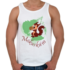 PRINTFASHION Mókuskám - Férfi atléta - Fehér