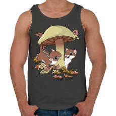 PRINTFASHION Mókusok - Férfi atléta - Sötétszürke